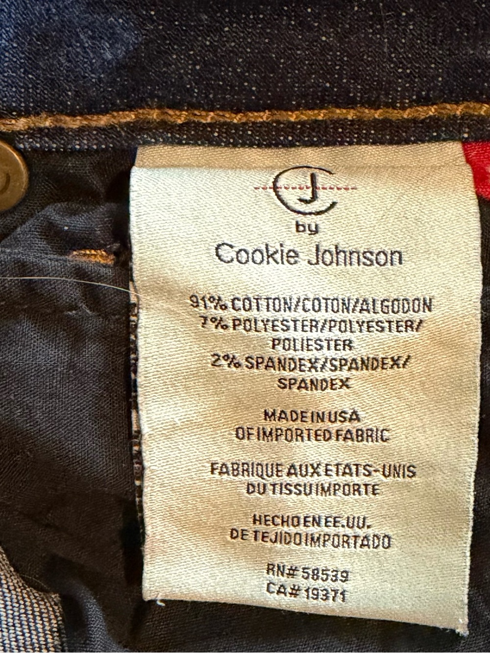 Women’s Straight Leg Jeans in Deep Indigo by C Wonder - Picture 4 of 6
